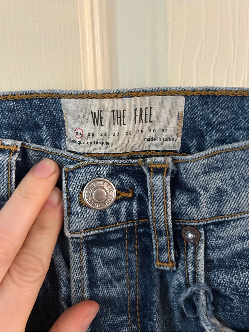 We The Free High-Rise Blue Denim Jeans